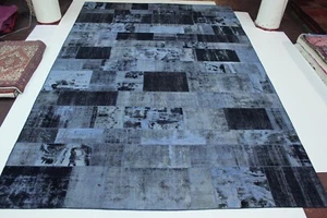 Fein Patchwork Stone washed Picasso Look Perserteppich Orientteppich 6,00 x 4,06 - Picture 1 of 15