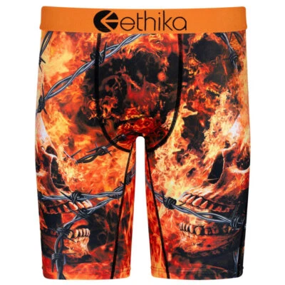 Ethika Underwear Boys Staple Fit Boxer Brief - FIRE INSIDE