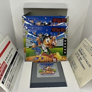 Virtual Pro Baseball '95 (Virtual Boy) Japan Version. Amazing Shape!! CIB TESTED