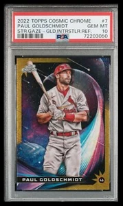 2022 Topps Cosmic Star Gazing Gold Interstellar Paul Goldschmidt /50 PSA 10 - Bild 1 von 2