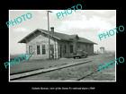 OLD 8x6 HISTORIC PHOTO OF GALATIA KANSAS THE SANTA FE RAILROAD DEPOT c1960