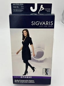 Sigvaris 15-20 Kompressionsstrumpfhose schwarz Medium Large weich blickdicht - Bild 1 von 7
