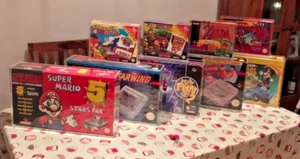 SNES/Super Nintendo verpackt Acryl Vitrine/Display/Box/Schutzhülle - Bild 1 von 4
