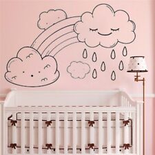 Wall Sticker Sky Decor Rain Clouds Wall Decal Clouds Nursery Decals Childs Room