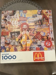 McDONALD'S 1000 Piece puzzle Springbok Ronald McDonald Happy Meal New - Picture 1 of 2