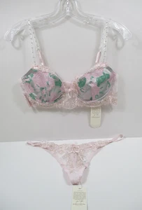 -Neu mit Etikett Victoria's Secret For Love & Lemons BH & Tanga Set Größe 36B/M sexy - Bild 1 von 8