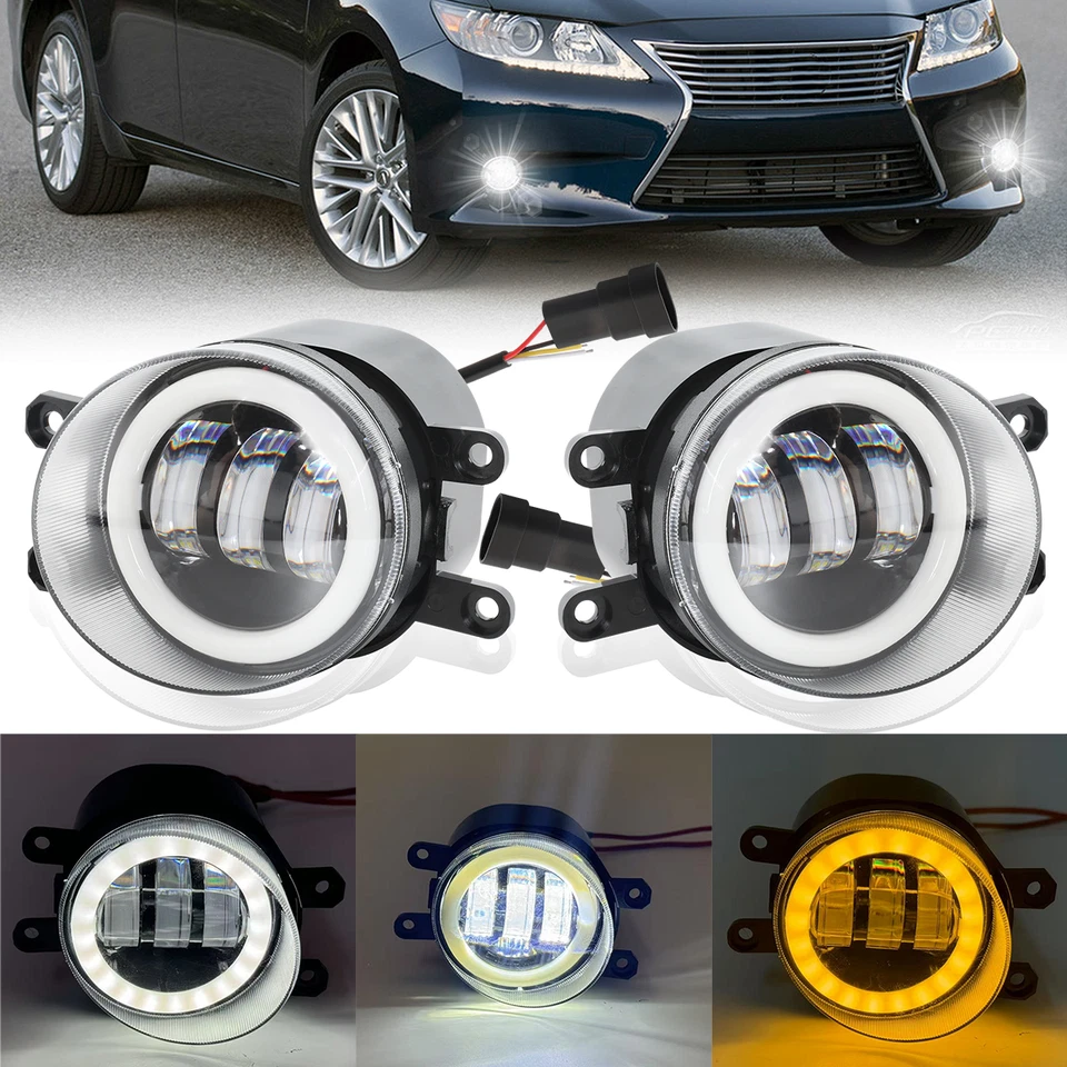 Par de luces antiniebla LED transparentes para parachoques Lexus ES300h ES350 2013-2015 luces de conducción Foto 1 de 4