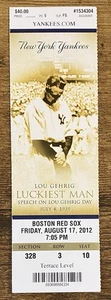 Boleto de los Medias Rojas de Boston V de los Yankees de Nueva York 17 de agosto de 2012 Derek Jeter 250ª HR - Imagen 1 de 2