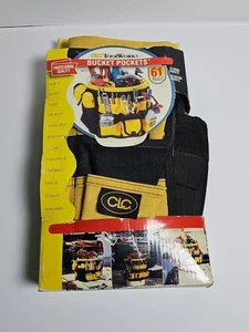 NOS CLC #4122 In & Out Bucket 61 Pocket Black/Yellow Custom Leathercraft NEW - Picture 1 of 2