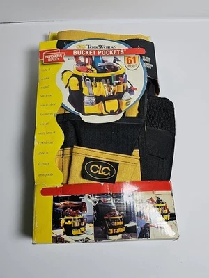 NOS CLC #4122 In & Out Bucket 61 Pocket Black/Yellow Custom Leathercraft NEW - Image 1 of 2