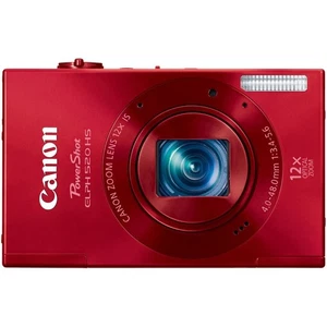 Canon IXUS 500 HS/ ELPH 520 HS/ IXY 3 Camera Red 10.1MP 12x Optical Zoom,Stylish - Picture 1 of 23