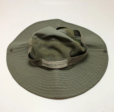 Sombrero Yafeng Bomei Sol Verde Trituradora Elastizado Ventilado Malla Safari Boonie Sombrero Cubo Foto 1 de 3
