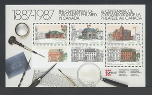CANADA SOUVENIR SHEET 1125a CAPEX 87 TORONTO'S FIRST POST OFFICE ETC - Picture 1 of 1
