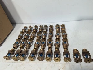 Lot of 5 Viking 1992 Brass Sprinkler Heads, Activate at 286° F (Blue) -Free Ship - Picture 1 of 15