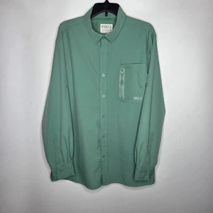 Camisa de Pesca Gillz Para Hombres XL Verde Rendimiento Ventilada Elastizada Exterior Abotonada - Imagen 1 de 7