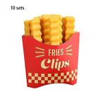 10 Set Chip Bag Seal Clips with Refrigerator Magnet Fit for Snack Bags T5X56480