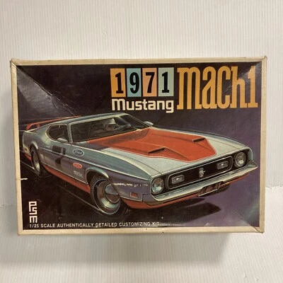 Modellino Vintage Modello Kit Palmer 1/25 1971 ford MUSTANG Mach 1 - Nuovo IN - Immagine 1 di 4