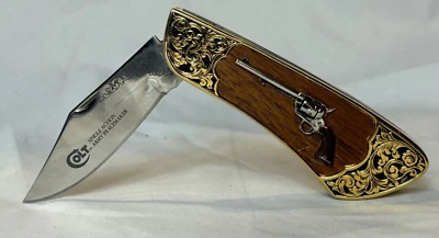 Cuchillo Plegable COLT Acción Única Ejército Pacificador Franklin Como Nuevo Foto 1 de 4