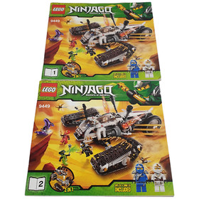 Lego 9449 NINJAGO Ultra Sonic Raider INSTRUCTION MANUALS ONLY 2012 Retired 8+ Vg