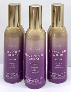 🍒3 Bath &Body Works Concentrated Room Spray Fragrance BLACK CHERRY MERLOT🍒 - Picture 1 of 1