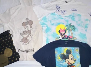 Disney 5-teiliges Paket Gr. L-XL - Mickey Zip Up Hoodie - 3 Tshirts - MickeyCinch Sac - Bild 1 von 24