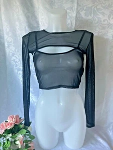 Urban Outfitters BDG Women Black Top Size XS Long Sleeve New Free P&P!