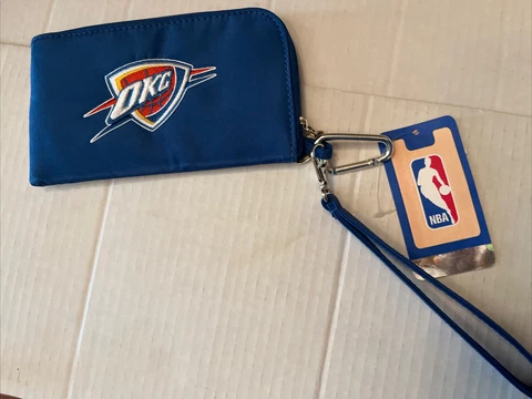 NBA Wallet Wristlet Blue Oklahoma Thunder ID Wallet Cover