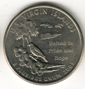 USA - 2009P - Washington ¼ $ - Virgin Islands - Rare - #17058 - Picture 1 of 2