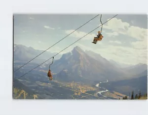 Postcard The Chair Lift on Mt. Norquay, Canadian Rockies, Banff, Canada - Picture 1 of 2