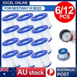 Filter Cartridge Size VI 58323 Bestway Replacement Cartridge 6p/12cs Lay Z Spa - Picture 1 of 11