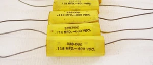 4 NOS US Made Capacitors .118 uf 600v - Picture 1 of 1