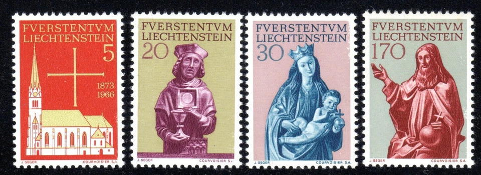 1966 Liechtenstein SC# 416-419 - Restoration of the Vaduz Parish Church - M-NH 1 - Image 1 of 1