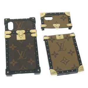 LOUIS VUITTON Monogram Monogram Reverse iPhoneX/Xs case 2Set LV Auth 63135 - Picture 1 of 12