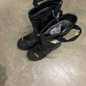 Globe Boots Mens Size 8.5 W Black Pull On Fire Fighting  Boots MFG 2020! - Picture 1 of 13