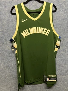 Nike NBA Milwaukee Bucks Trikot Größe XL Grün AUTHENTIC Neu mit Etikett - Bild 1 von 4