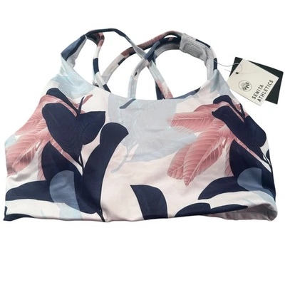 Senita Athletics Magnolia Sports Bra Women Strappy Pullover Removable Pads - Image 1 of 4