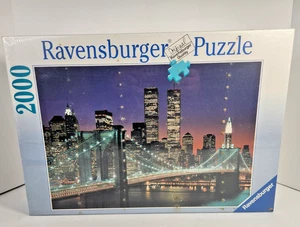 New Sealed Ravensburger 2000 Pc Puzzle - NYC: Brooklyn Bridge and Manhattan - Picture 1 of 5