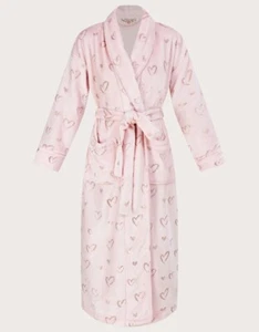 MONSOON Damas Superblando Rosa Lámina Corazón Vestido Largo Vestido Nuevo con Etiquetas Precio de venta sugerido por el fabricante £55 - Imagen 1 de 4