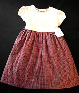 Bailey Jungen Noel kariertes Kleid - rot - neu mit Etikett Mädchen 6X - Bild 1 von 3