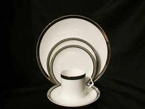Mikasa Solitude 5pc Place Setting Dinner Salad Bread & Butter Cup & Saucer Japan - Picture 1 of 6