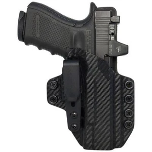 Leather Hybrid Holster fits: Glock DS - Rounded Gear - Picture 1 of 5