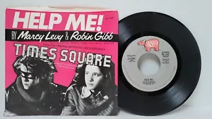 ROBIN GIBB & MARCY LEVY Help Me! Times Square 45 RPM Picture Sleeve - EX *D1 - Picture 1 of 2