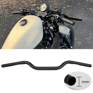 Motorcycle 1" 25mm Drag Bar Handlebars Bar For Harley Sportster 883 1200 XL Iron - Foto 1 di 13