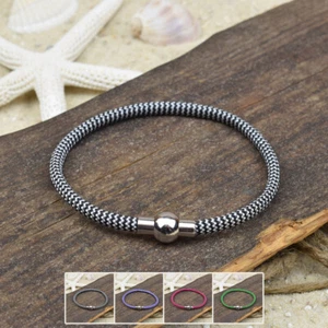 ❦ Pulsera ODA | Paracord | 4 mm | Surfer | Cierre magnético | 02 ❦ - Imagen 1 de 7