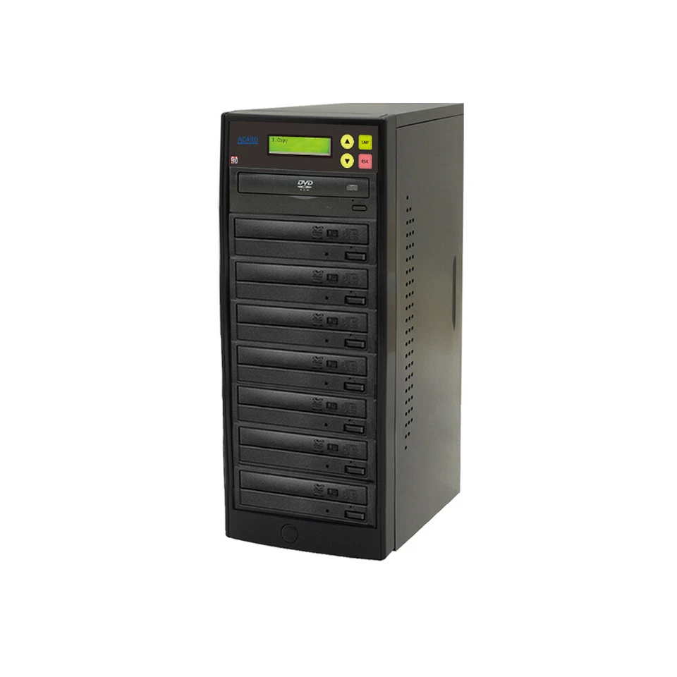 7 Target DVD CD Duplicator Tower Burner Multiple Disc Copier ACARD-S7T-DVD-BK - Image 1 of 1