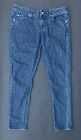 Merona Polka Dot Skinny Jeans Size 6 Dotted Patterned Preppy Quirky