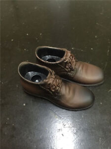 1/6 Male Brown Leather Shoes Model High Upper Boots F 12" Figure Body Doll