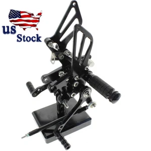 Reposapiés de motocicleta CNC EE. UU. Pedales Fotopeg juegos traseros para CBR600 GSXR 600 YZF R1 - Imagen 1 de 31