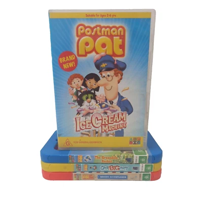 Postman Pat 4 DVD Bundle Lot Greendale Rocket Party Mission Ice Cream Machine - Image 1 of 4