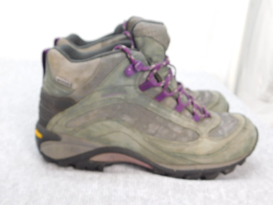 Туристические ботинки Merrell женские размер 8,5 сирена водонепроницаемые средний размер кожа (J21494) - Изображение 1 из 4